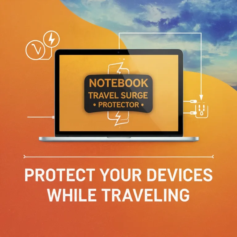 Notebook travel surge protector