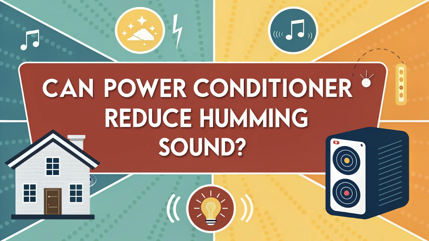 Can power conditioner reduce humming sound