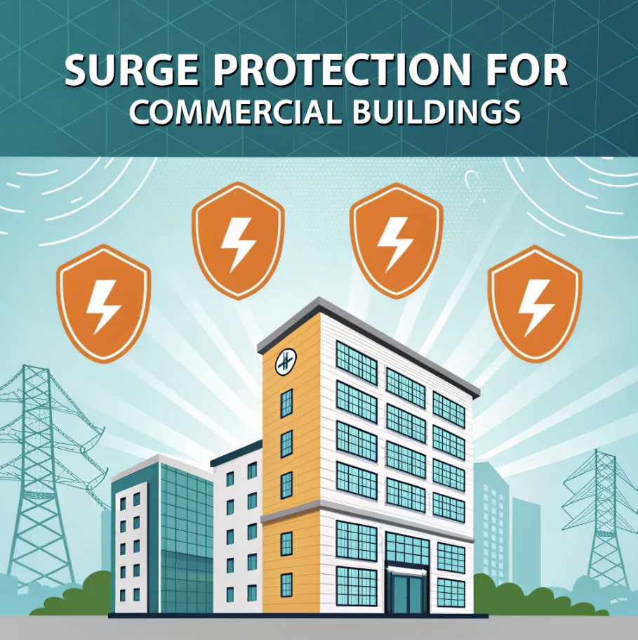 Surge protection for commercial buildings