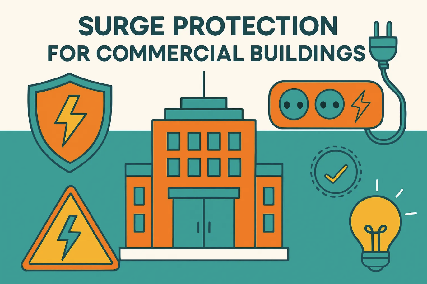 Surge protectors for commercial buildings