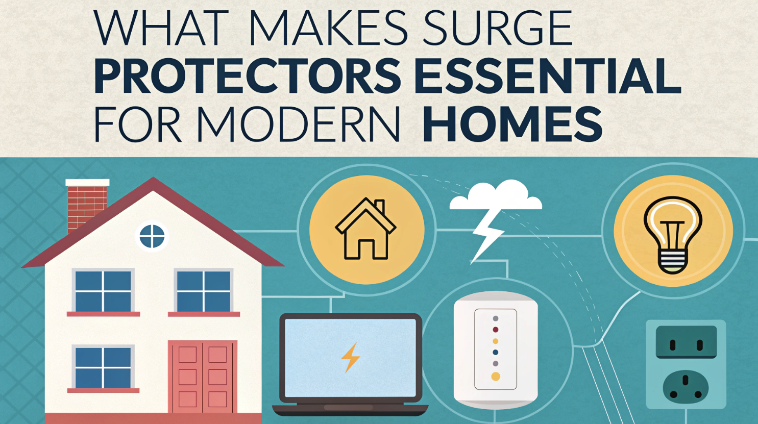 What makes surge protectors essential for modern homes