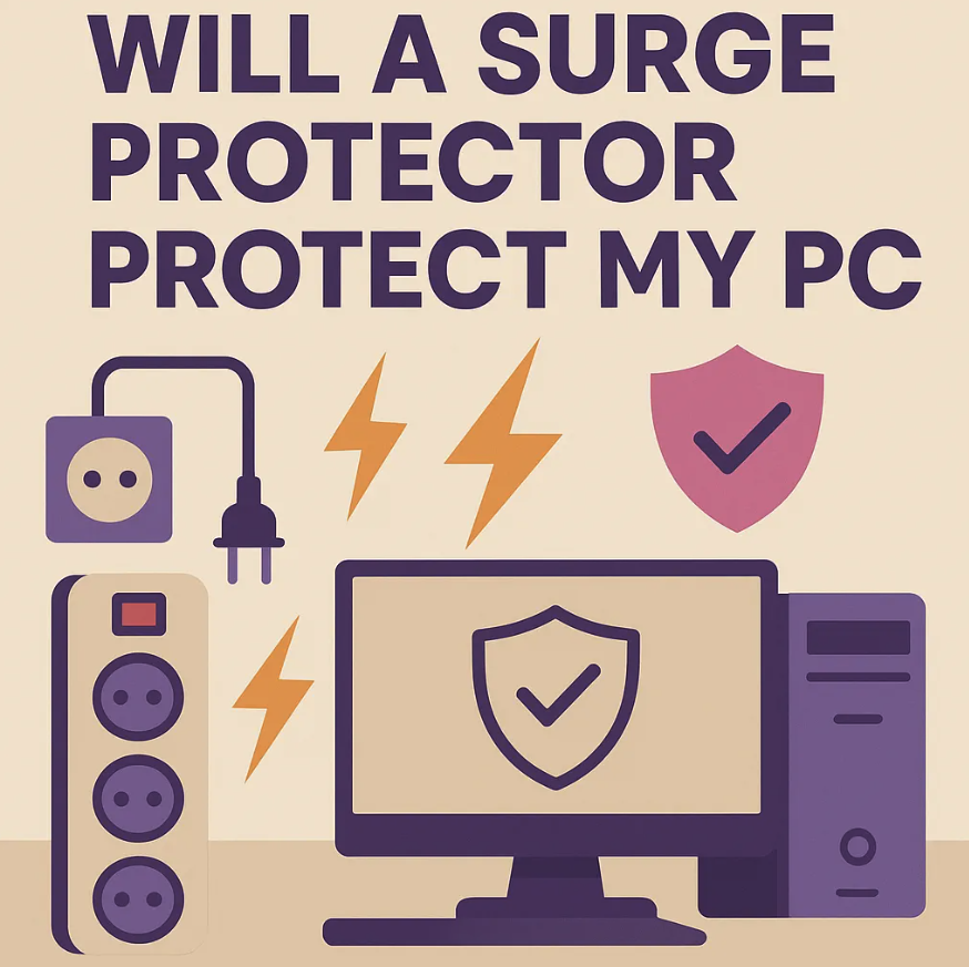 Will a surge protector protect my pc