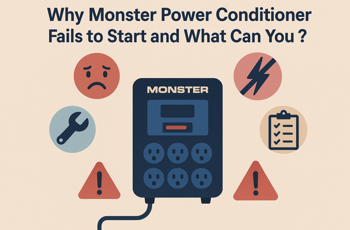 Why monster power conditioner fails to start and what can you do