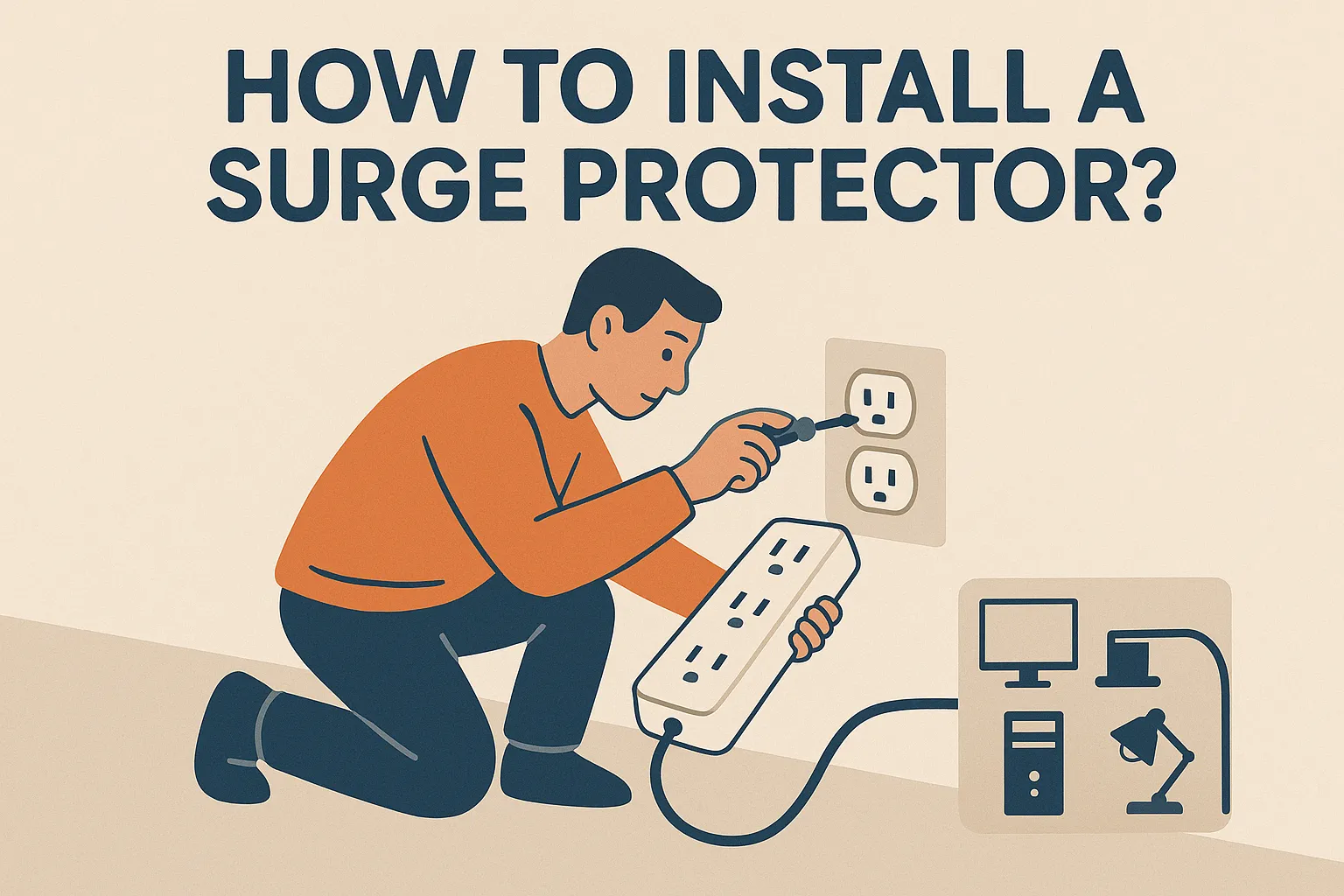 Surge protector installation
