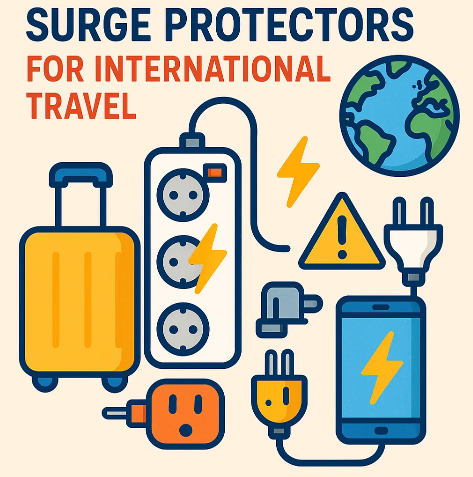 Surge protectors for international travel