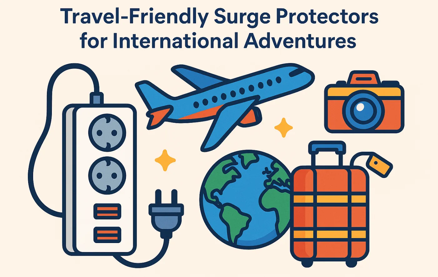 Travel friendly surge protectors for international adventures