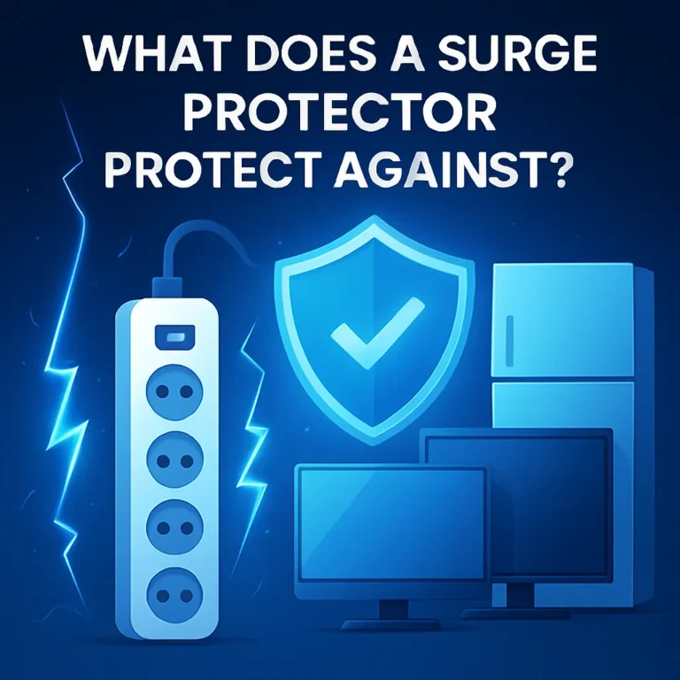 What does a surge protector protect against