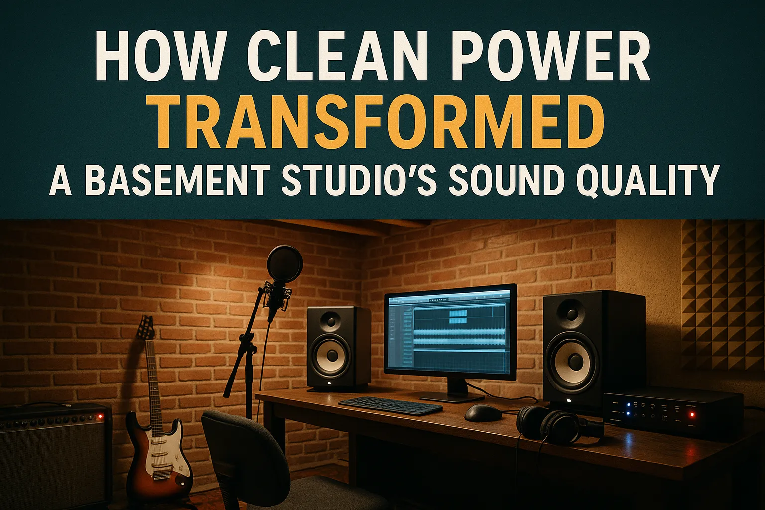 How Clean Power Transformed a Basement Studio's Sound Quality