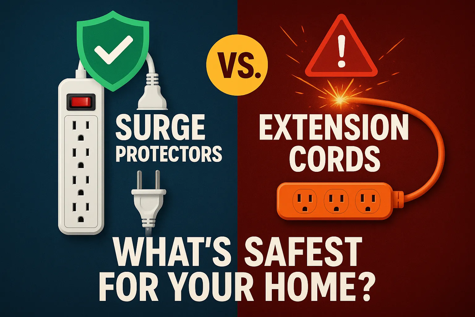 Surge Protectors vs. Extension Cords What's Safest for Your Home