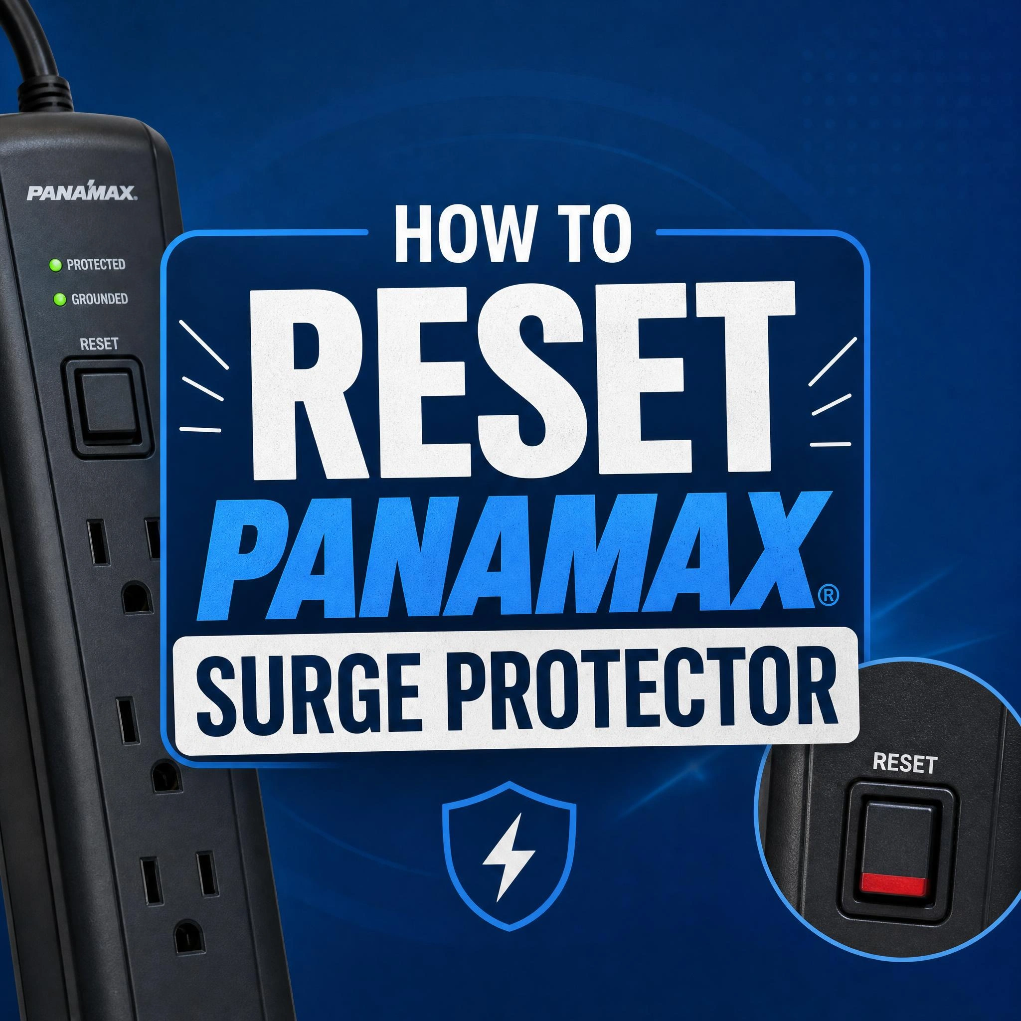 How to reset panamax surge protector