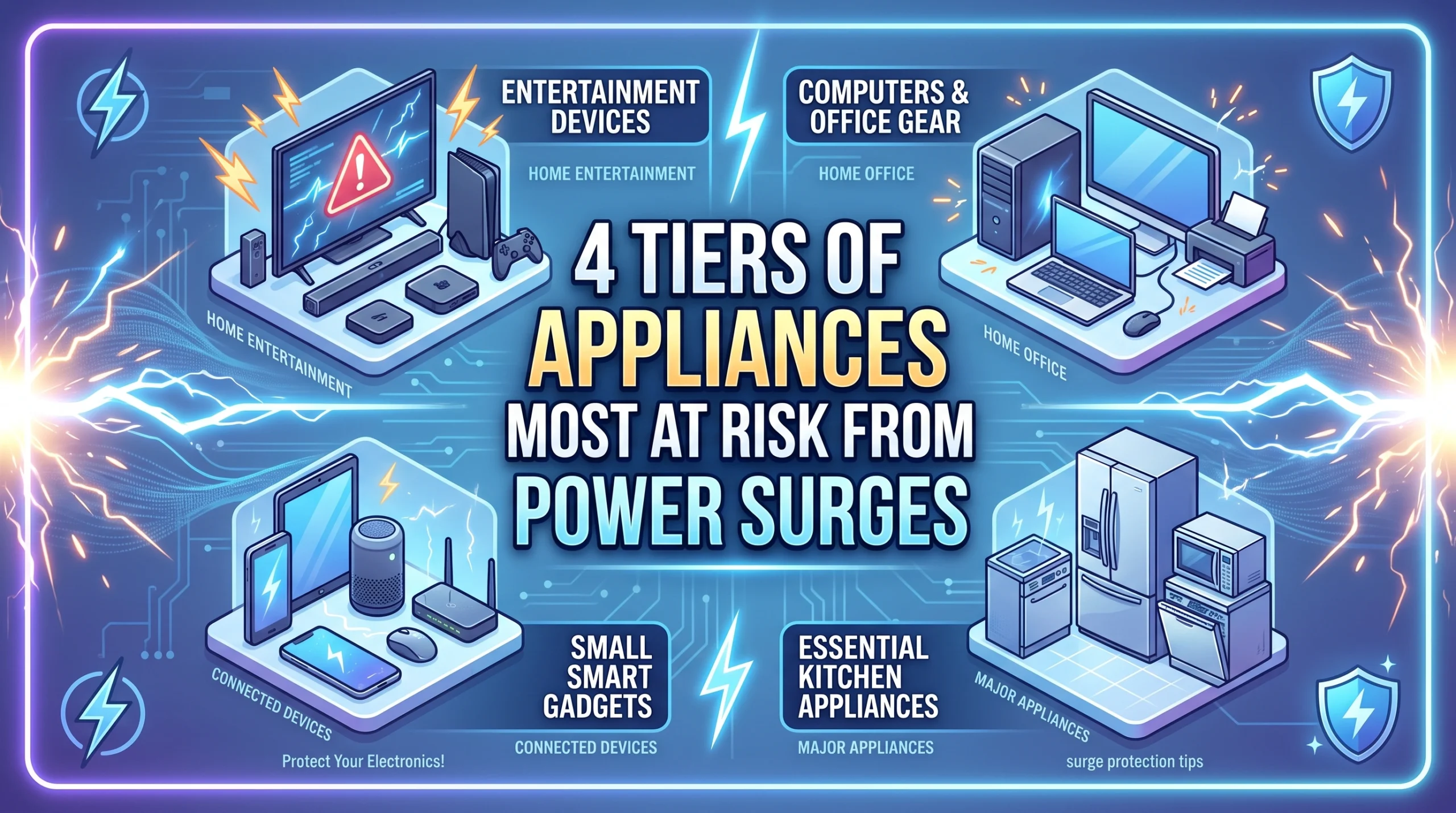 4 Tiers of Appliances Most at Risk From Power Surges
