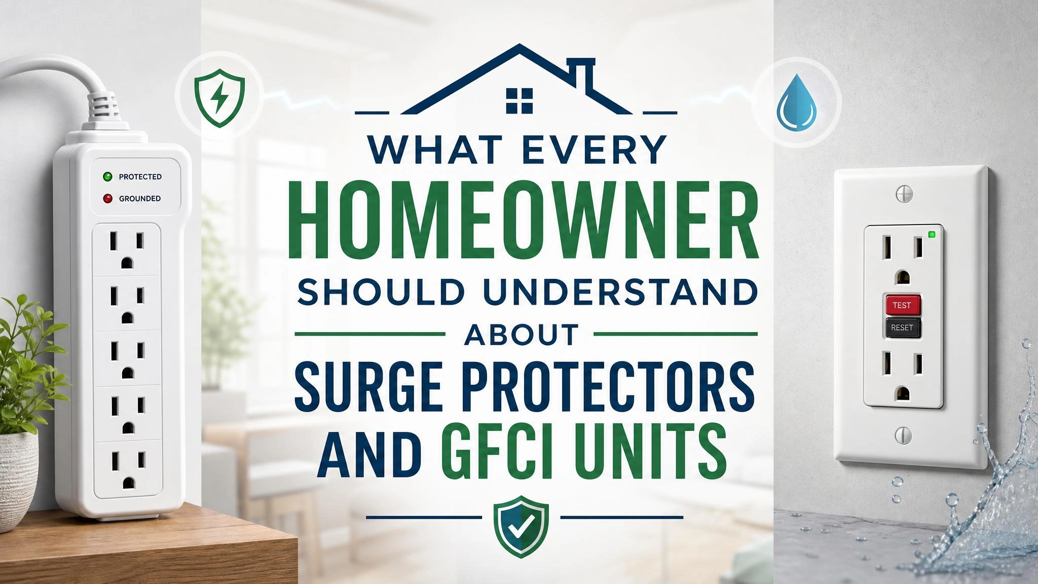 What Every Homeowner Should Understand About Surge Protectors and GFCI Units