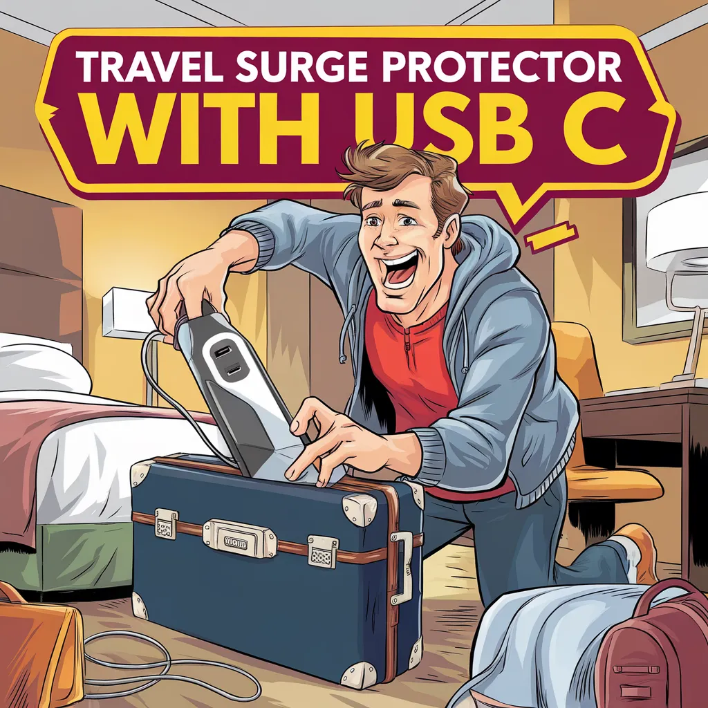 Travel Surge Protector With Usb C